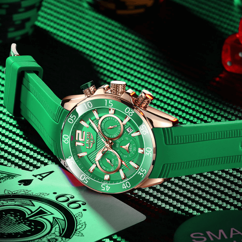 LIGE luksuriøst kronograf sportsur