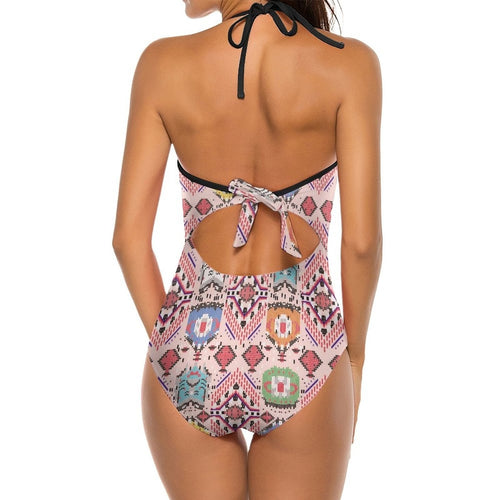 Boho one piece swimsuit