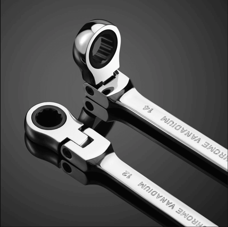 Tubular Ratchet Wrench with Flexible Head