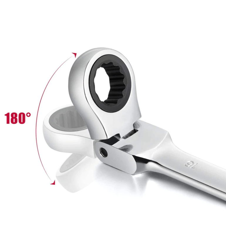Tubular Ratchet Wrench with Flexible Head