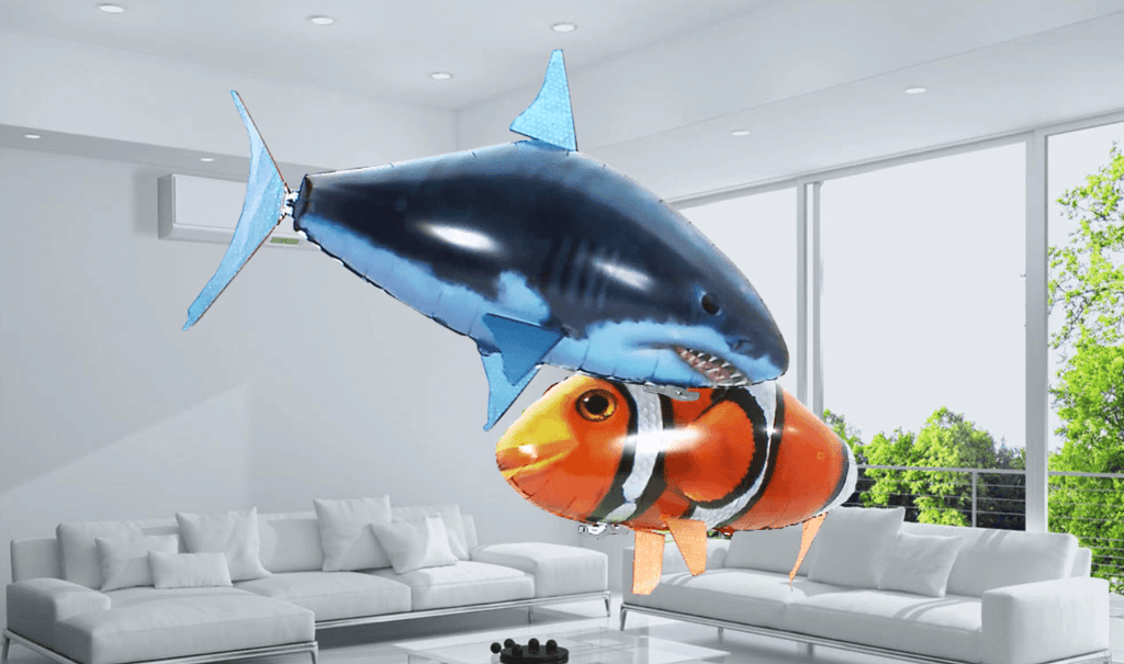 Flying shark with remote control