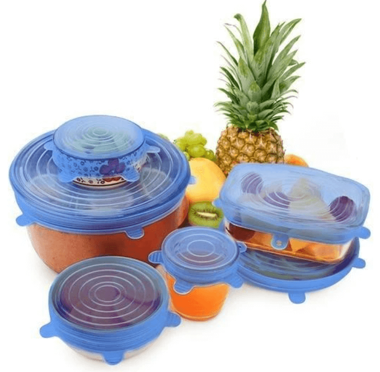 Reusable Food Lids (6 or 12 pieces set)