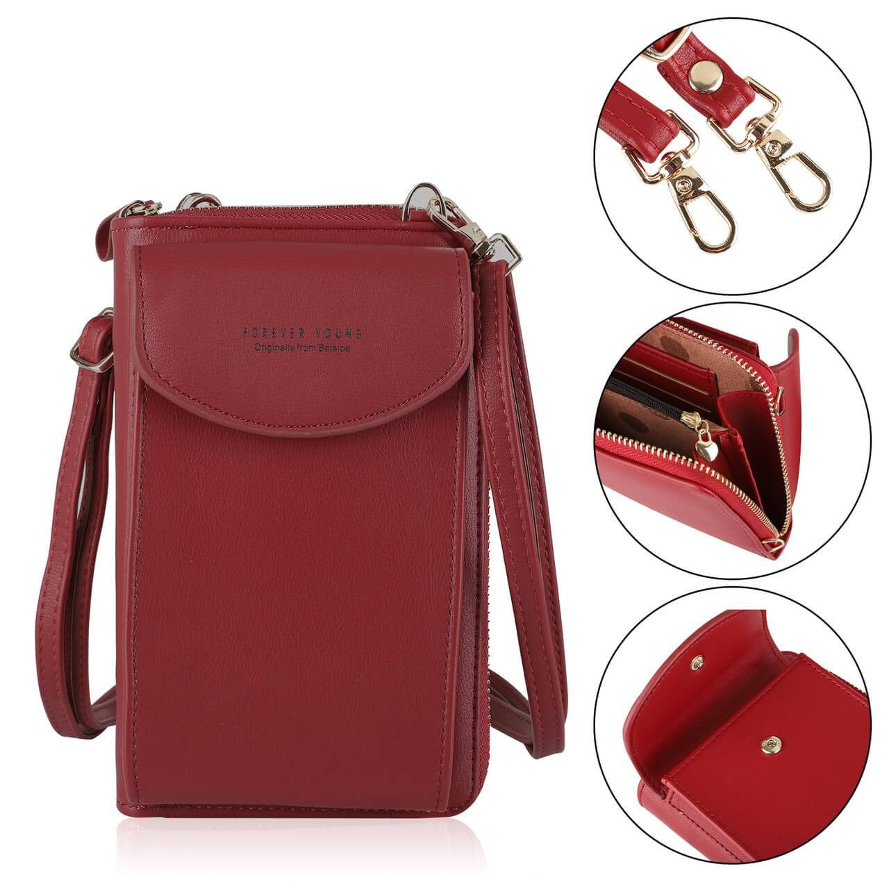 Dameveske Crossover Håndveske Telefonlommebok