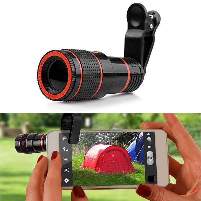 12x zoom teleobjektiv kameralinse til smarttelefon
