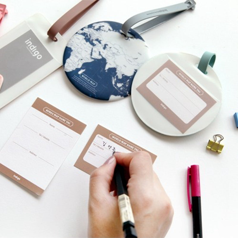 Belleza's Worldmap Suitcase Label®