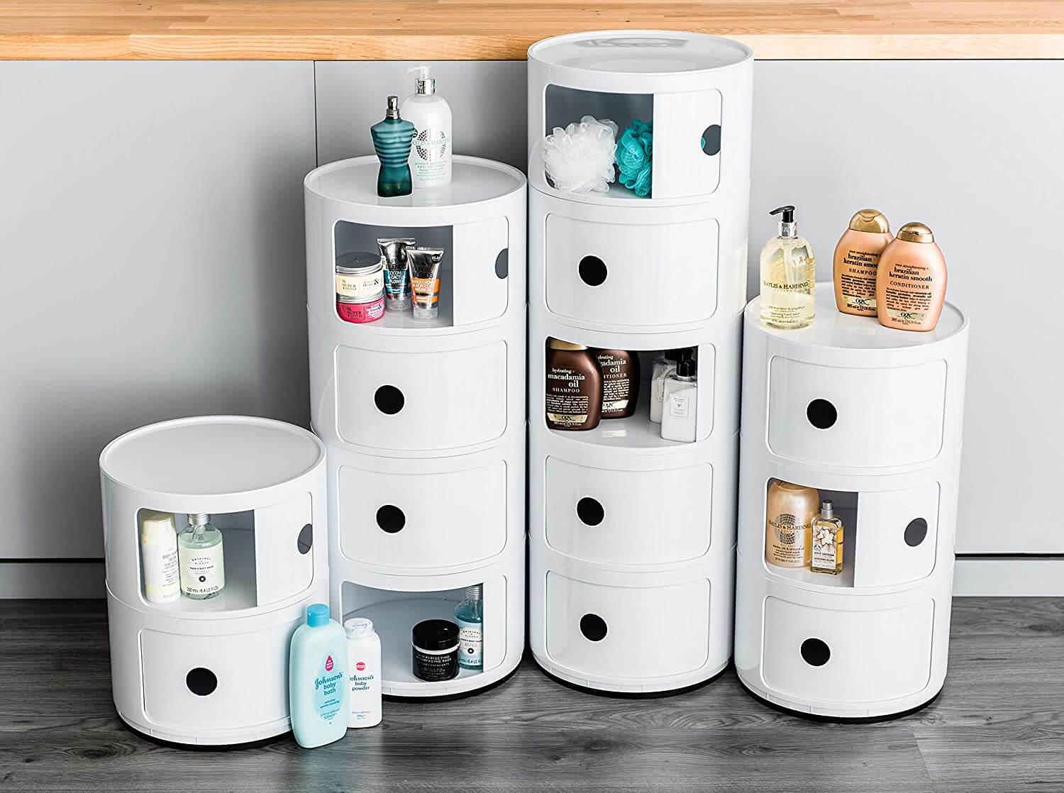 3 Layers Cylindrical Modern Cabinet