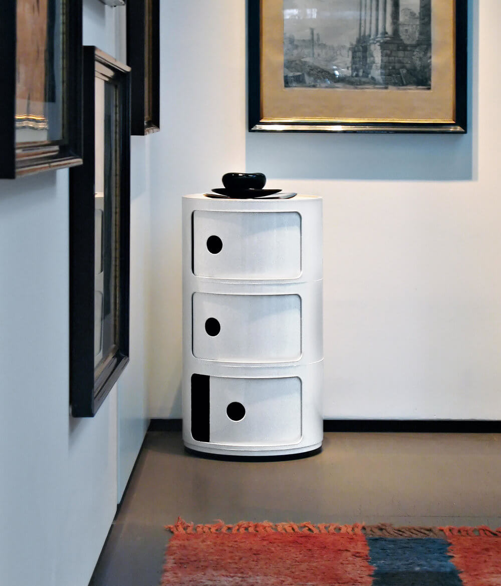 3 Layers Cylindrical Modern Cabinet