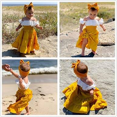 Off Shoulder Crop Top &amp; Ruffle Skirt Set